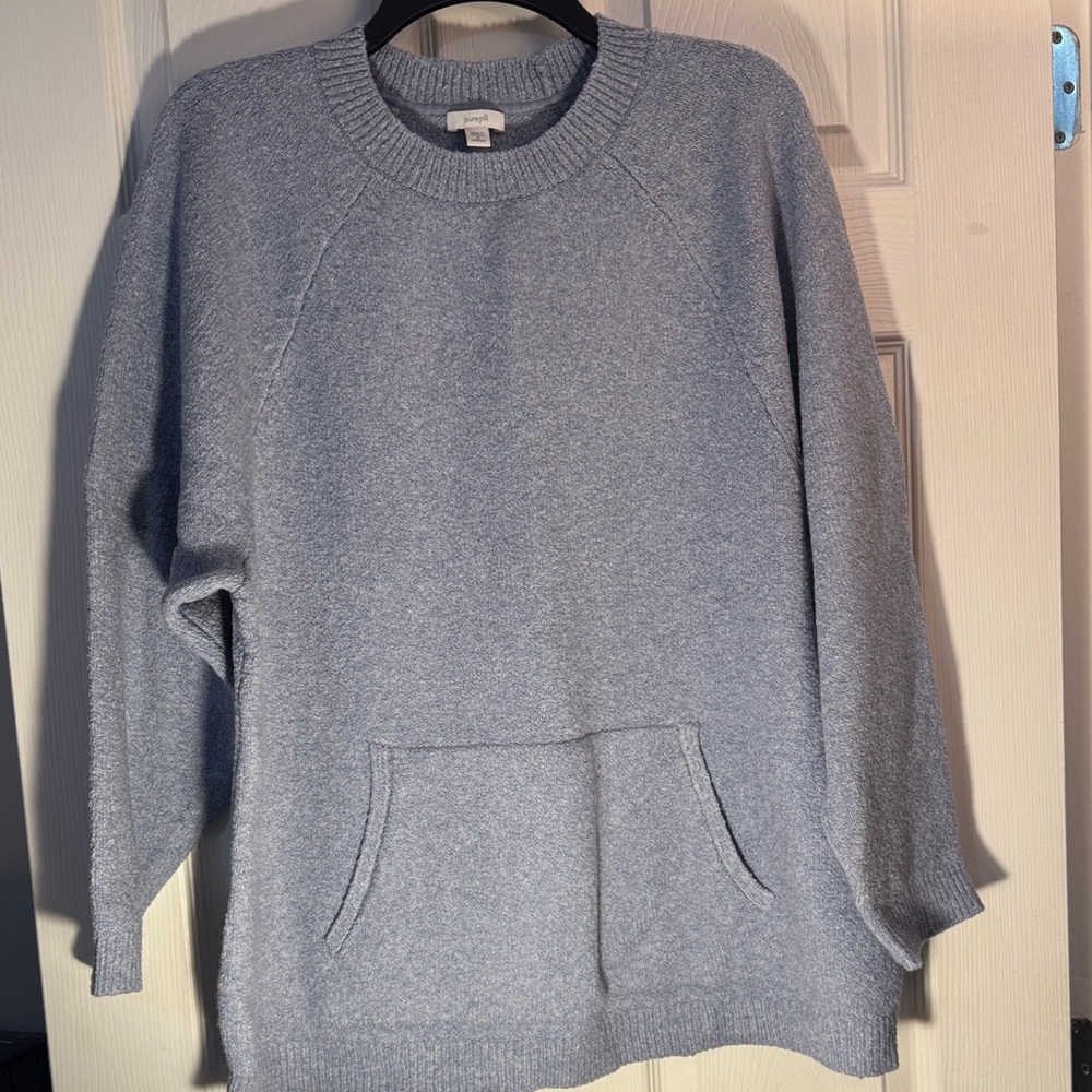 Classic Crewneck Sweater in Light Blue